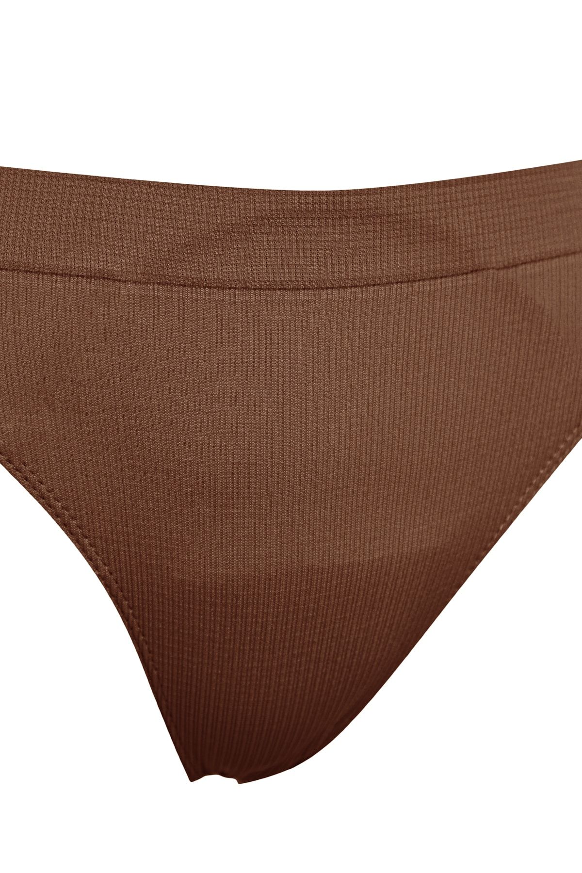 Trendyol Collection-Braun-Nude 2er-Pack nahtlose/nahtlose Tanga-Strickhöschen THMAW23KU00139 17