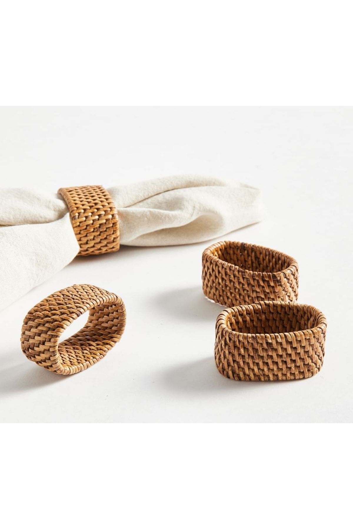 Rattan napkin rings sale