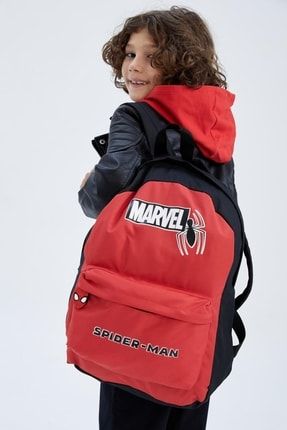 Erkek Çocuk Marvel Spiderman Lisanslı Kendi Kendini Onaran Su Tutmayan Kumaş Sırt Çantası Y0716A6NS