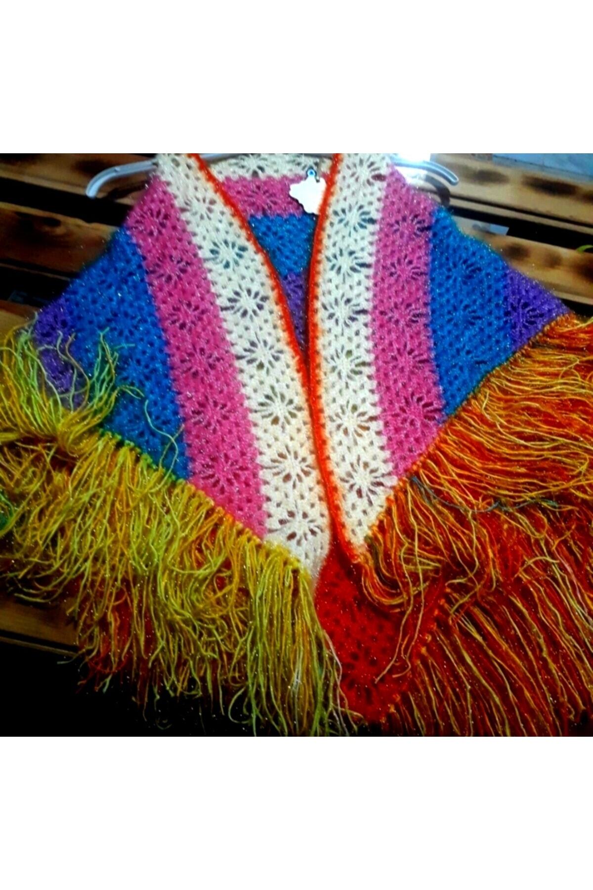 Women's Colorful Knitted Shawl