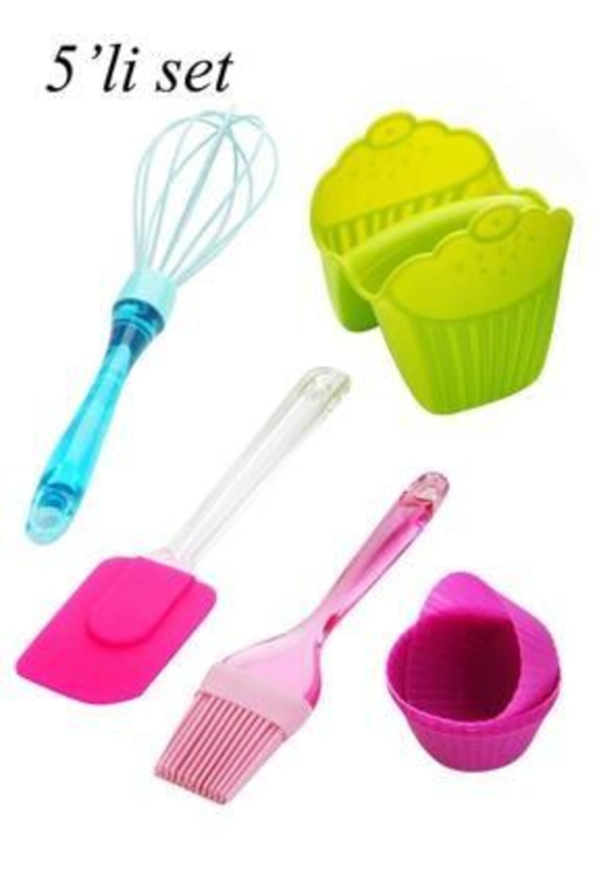 freecook seydiavm 5 parca silikon mutfak gerecleri cirpici spatula tutacak kek kalibi firca fiyati yorumlari trendyol