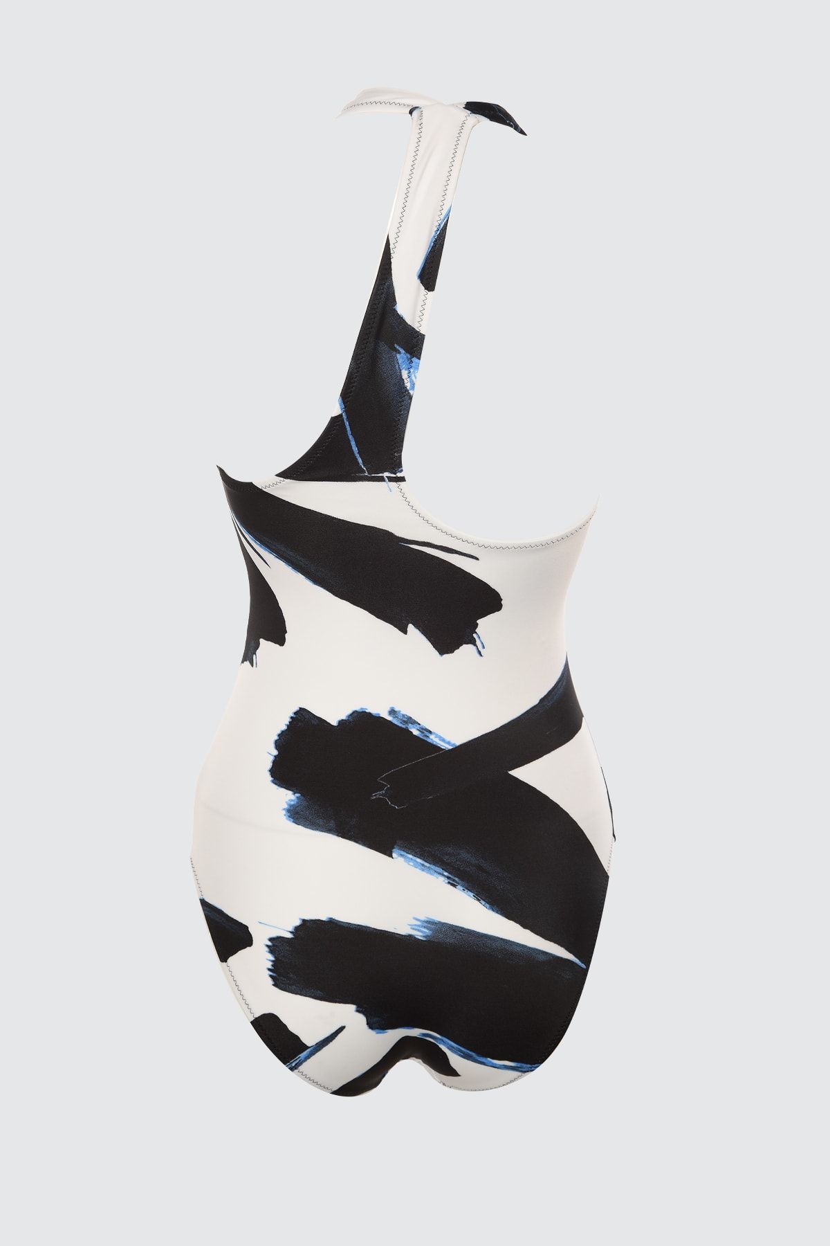Trendyol Collection-Abstract Patterned Single Shoulder Cut Out/Window Regular Swimsuit TBESS21MA0107 6