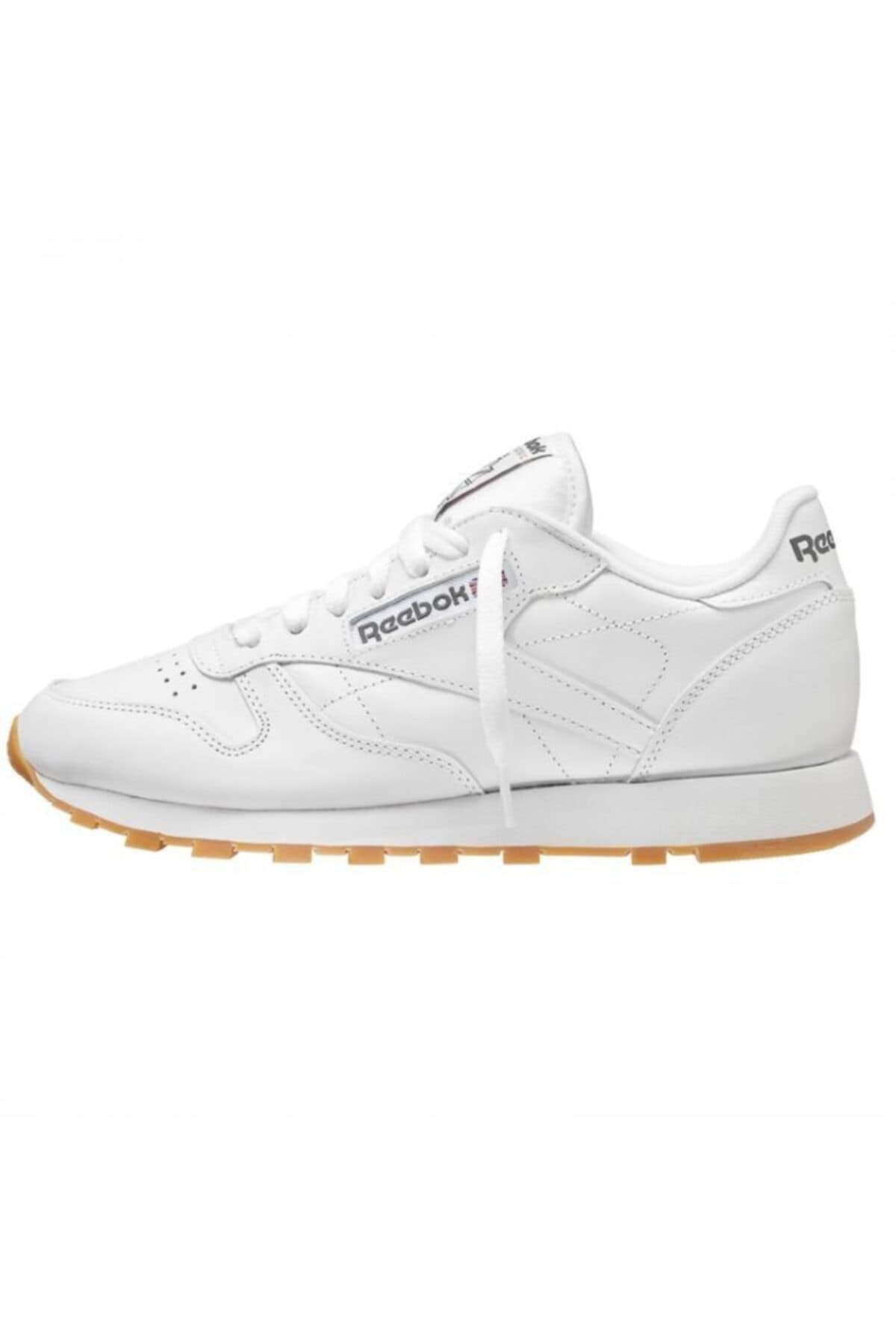 49799 کفش Reebok ریباک چرمی کلاسیک مردانه سفید روزمره اورجینال - تصویر 2