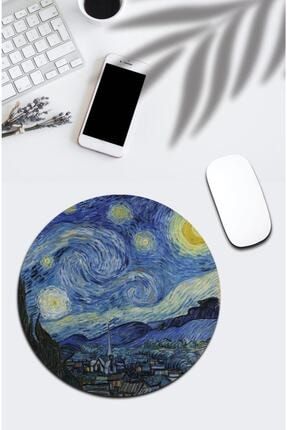 Van Gogh Yıldızlı Gece Yuvarlak Mouse Pad 295 85632000236000