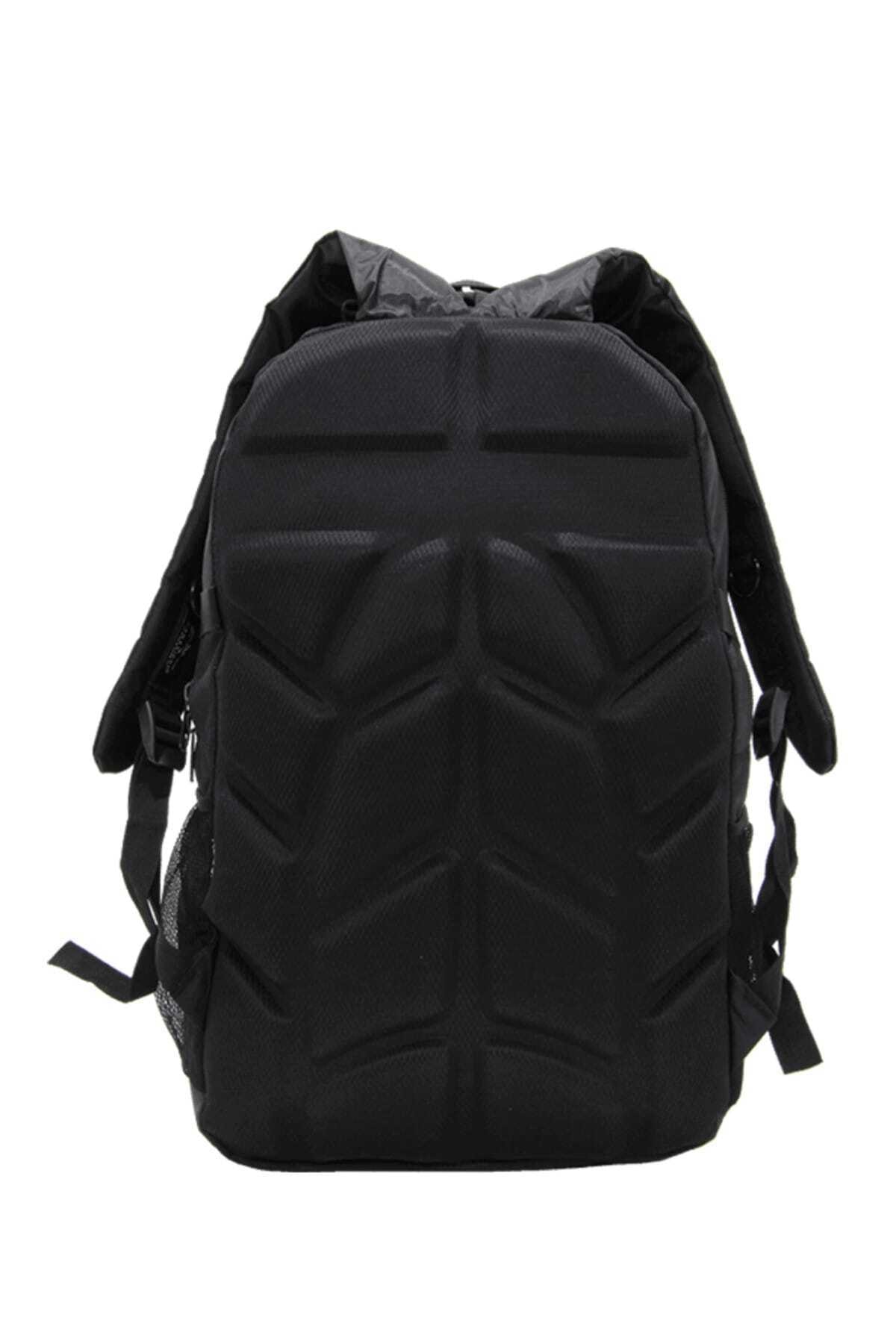 Unisex Siyah Büyük Boy Dağcı Sırt Seyahat ve Kamp Çantası Pldgc90009