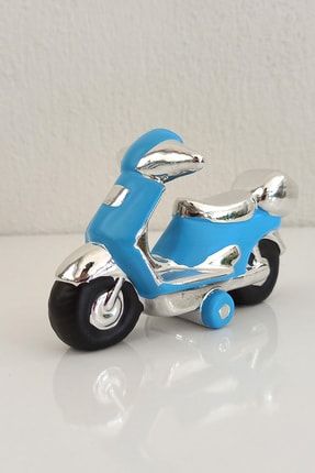 Motorsiklet Biblo Vespa (2 Adet), Porselen Motor Biblo A4424