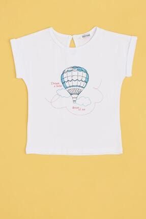 Kız Bebek Beyaz T-shirt 20SS0RR2568