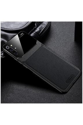 Samsung Galaxy Note 10 Plus Uyumlu Siyah Zebana Lens Deri Kılıf 1713-m349