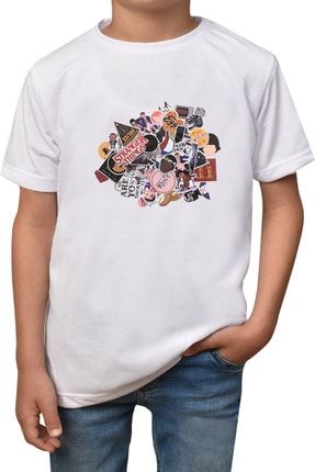 Beyaz Çocuk Unisex T-shirt-stranger Things-t-10 stranger-bebek-10