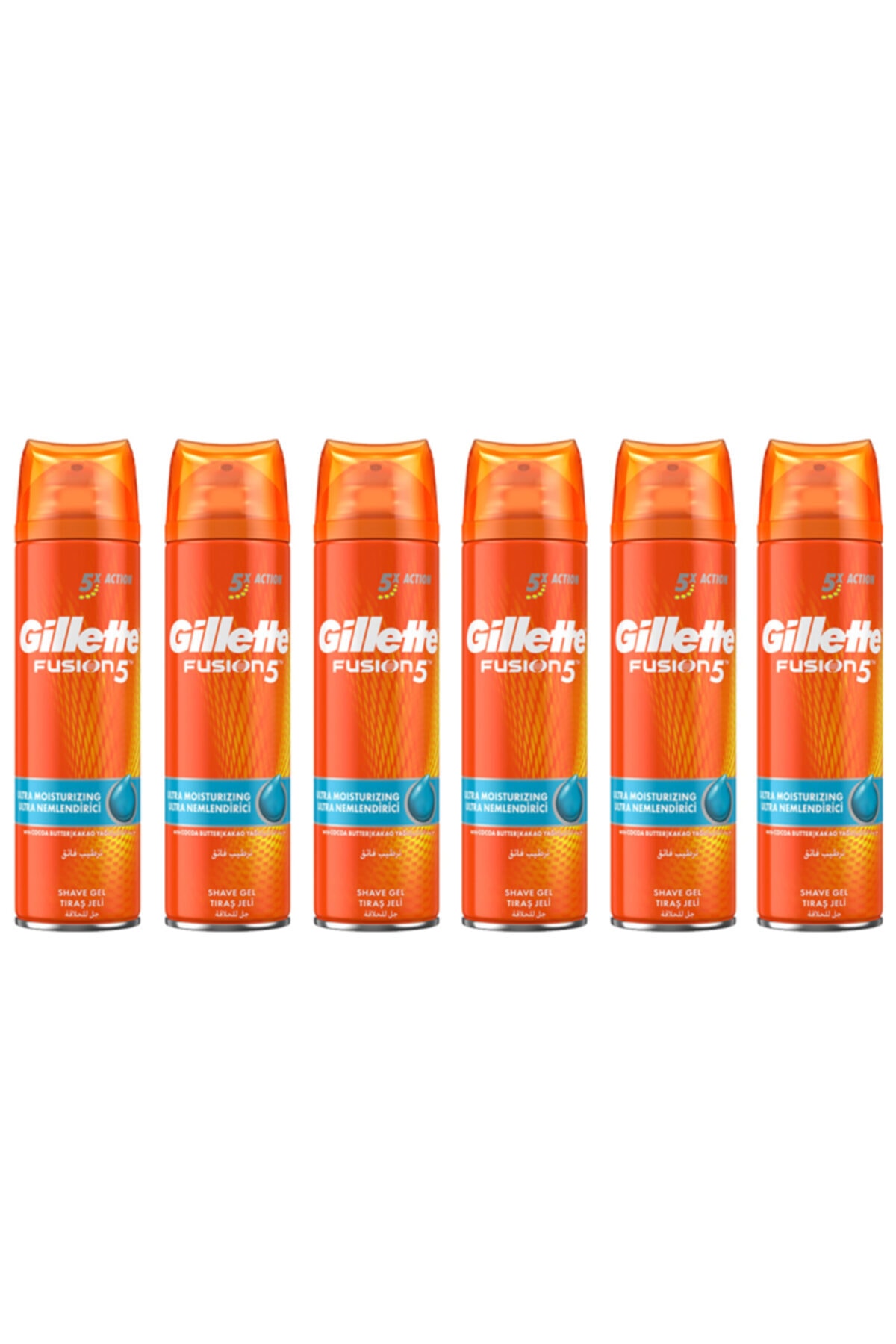 Gillette Fusion Ultra Nemlendirici Tıraş Jeli 200 Ml X 6'lı Paket