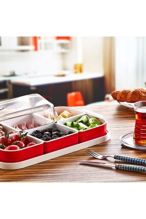 Breakfast Box 6 Bölmeli Kahvaltı Seti & Piknik Kabı DC-550