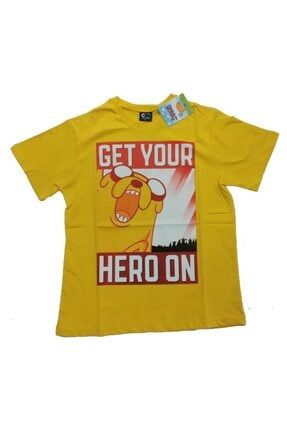 Erkek Sarı Hero Orijinal Lisanslı Tshirt T187