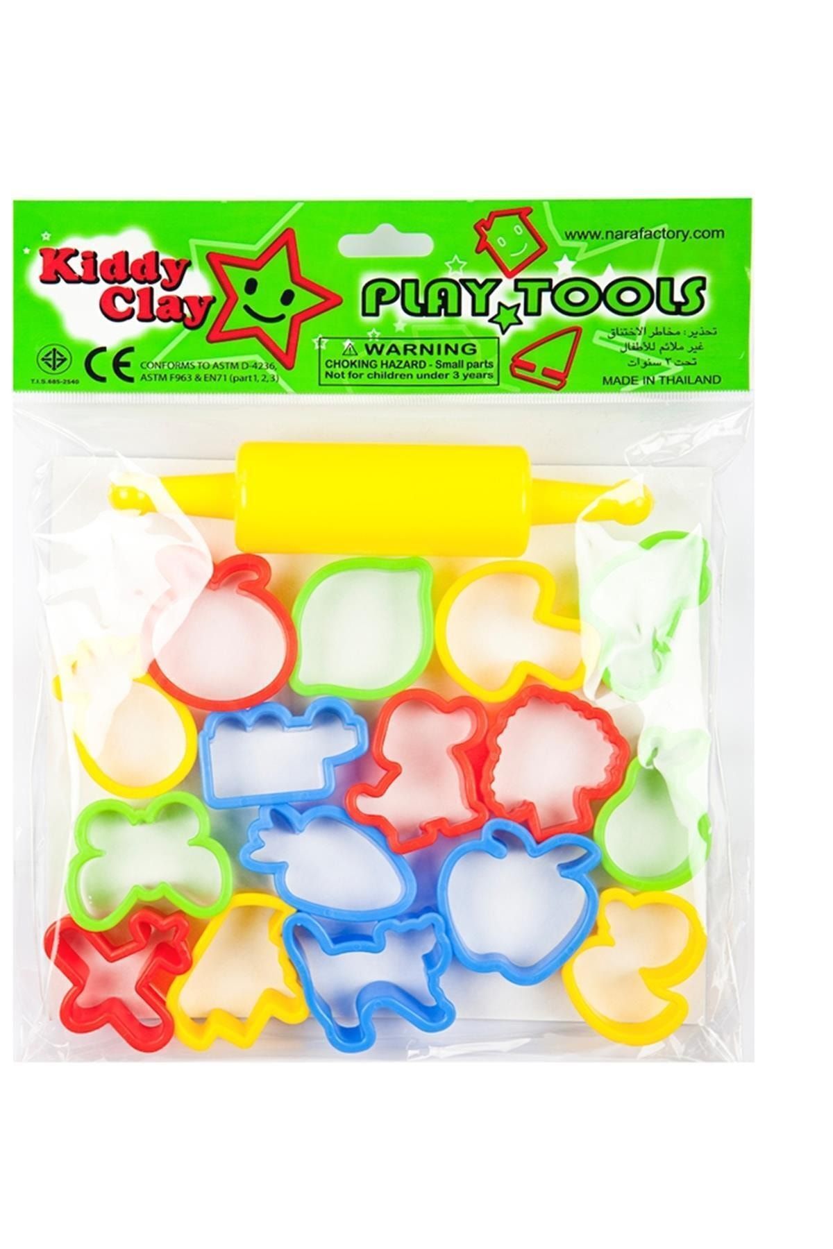 Bigpoint-Children's Dough Modeling Mold + 1 Roller Kiddy Clay 16 1