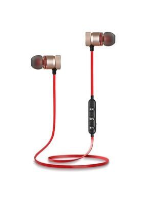Sport Kablosuz Kırmızı Mıknatıslı Bluetooth Kulaklık SK1004