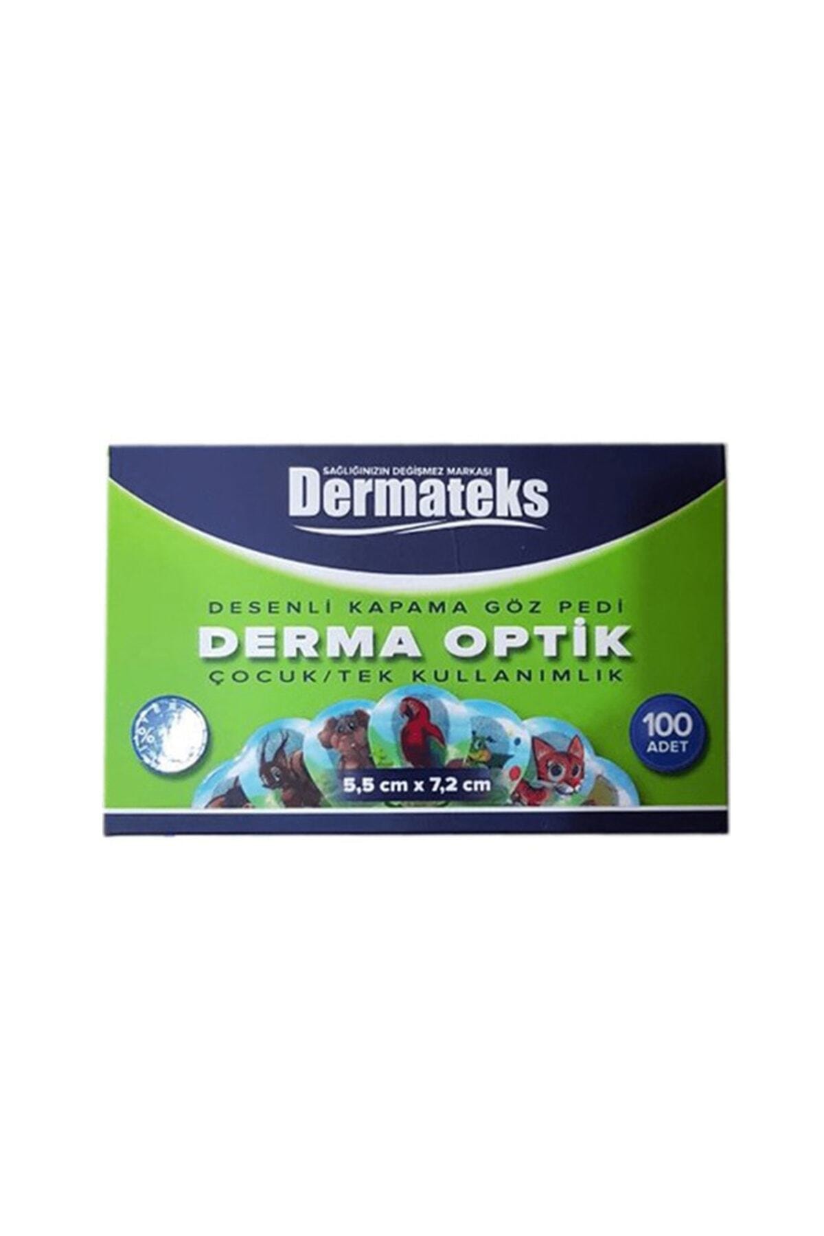 Dermateks Çocuk Desenli Göz Kapama Bandı 100 Adet 5,5 cm X 7,2 cm