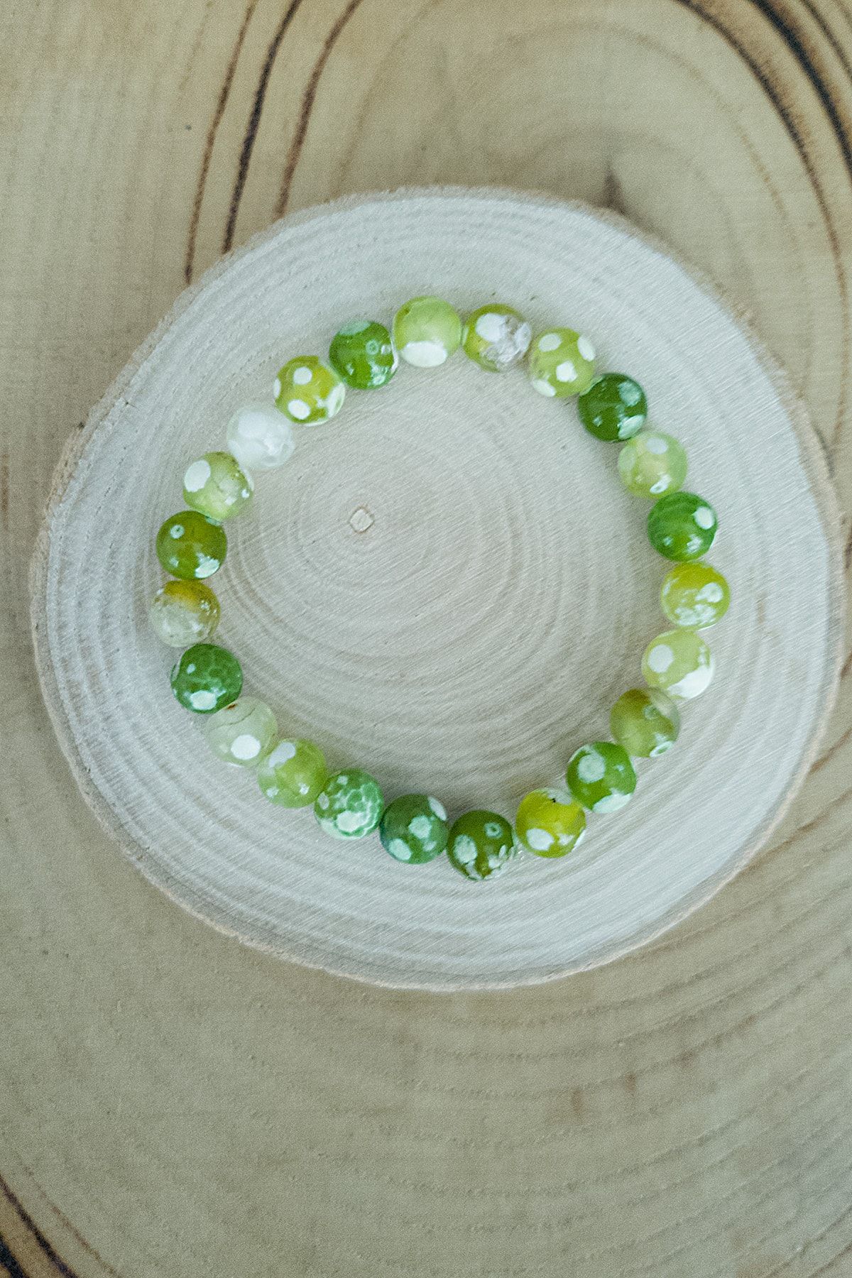 B JUTER EV Green Agate Natural Stone Bracelet Trendyol