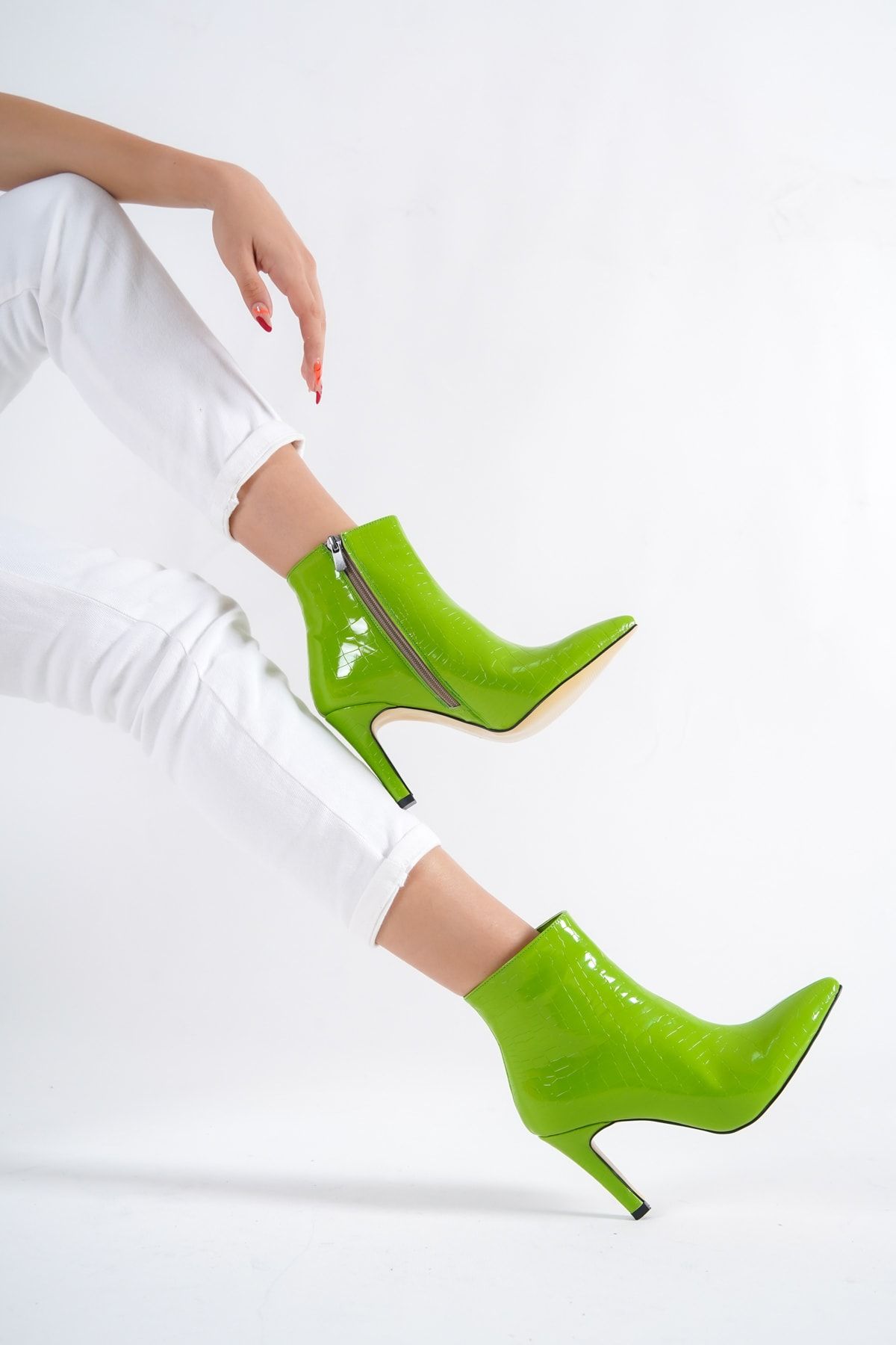 Zara crocodile boots sales