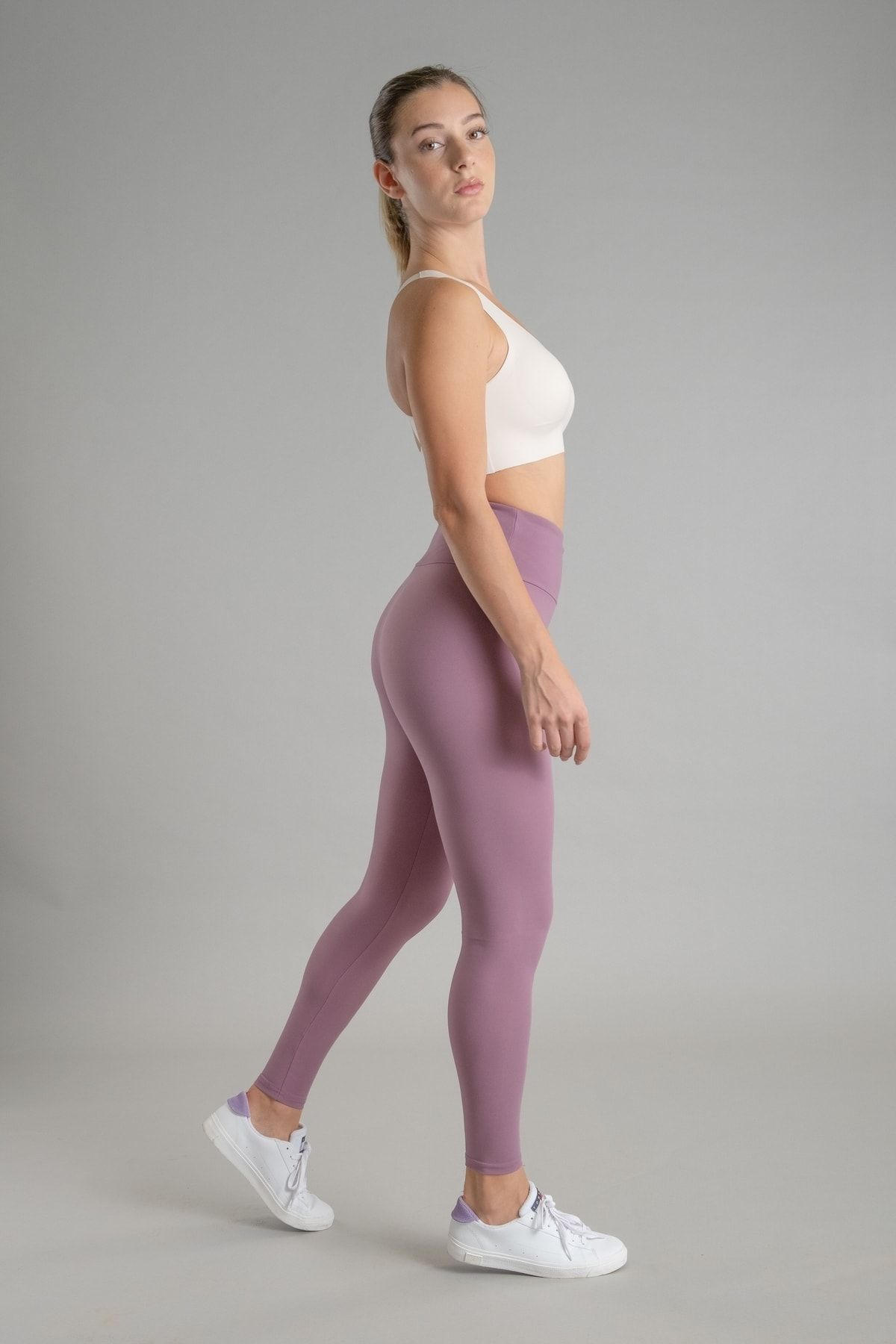 Vienfit Women's High Waist Push Up Tights Yoga Leggings Lilac 7/8