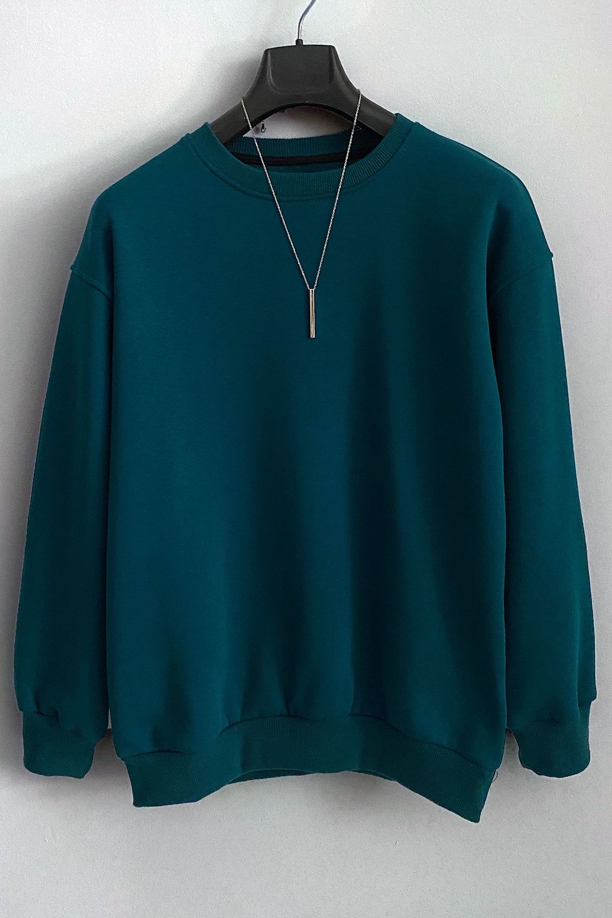 Dark teal shop sweatshirt