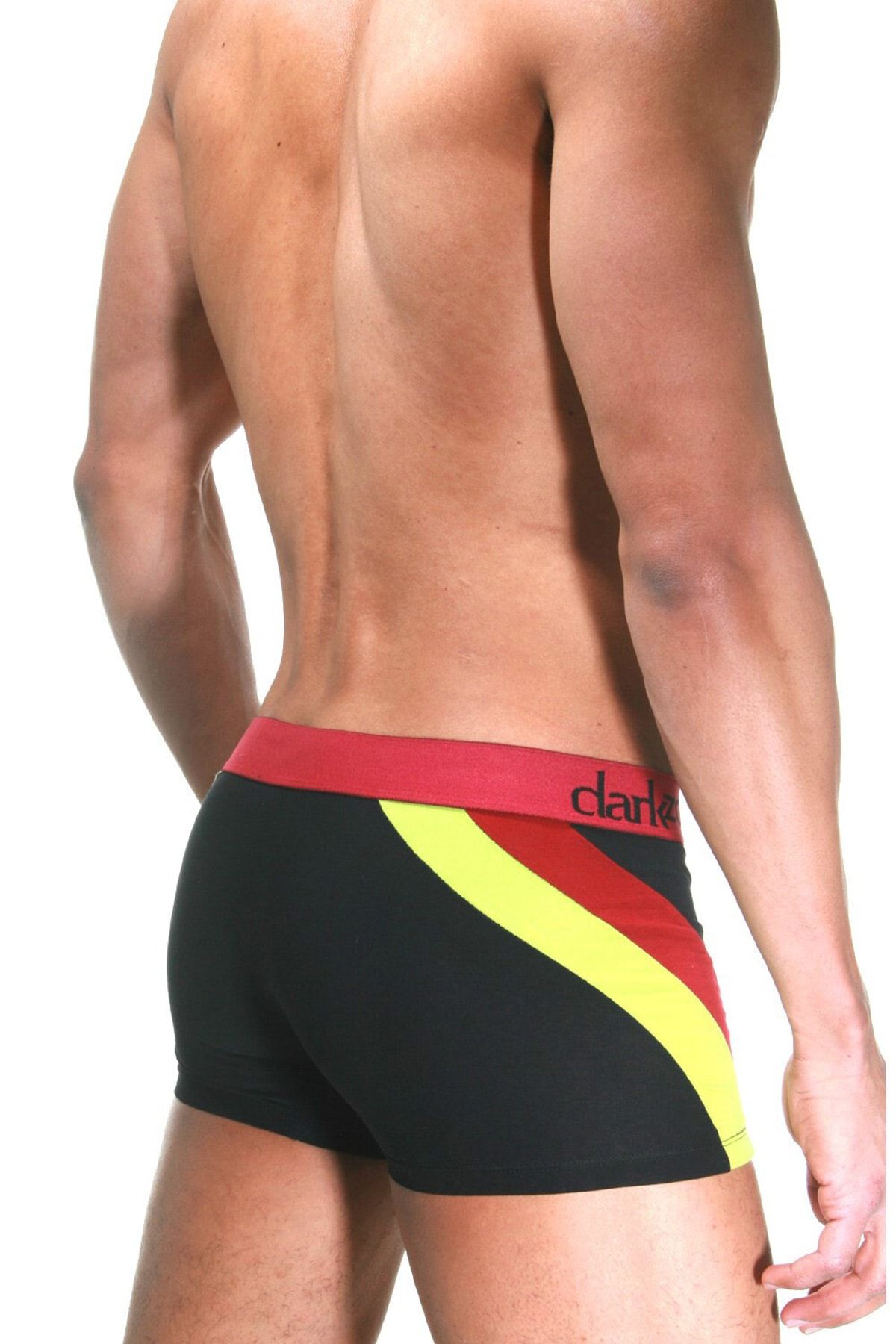 darkzone-Black Boxer with Yellow Red Side Stripe 2