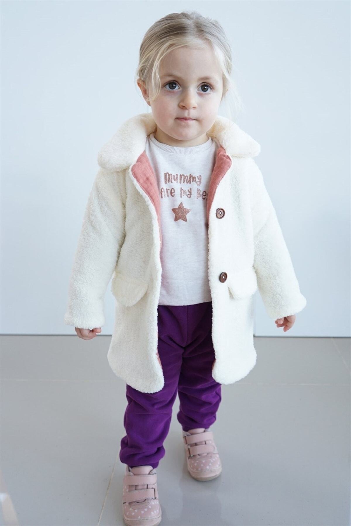  پالتو دخترانه مخمل خواب‌دار، ۱۰۰٪ پنبه، تنفس‌پذیر، آستر داخلی چهار لایه موسلین، Welsoft