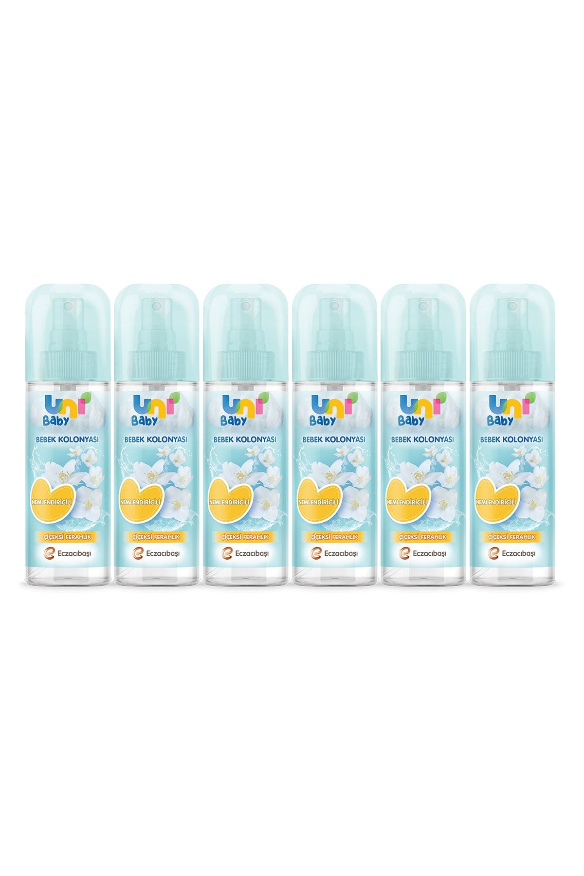 Uni Baby Bebek Kolonyası Çiçeksi Kokular 150 Ml 6'lı QR7881