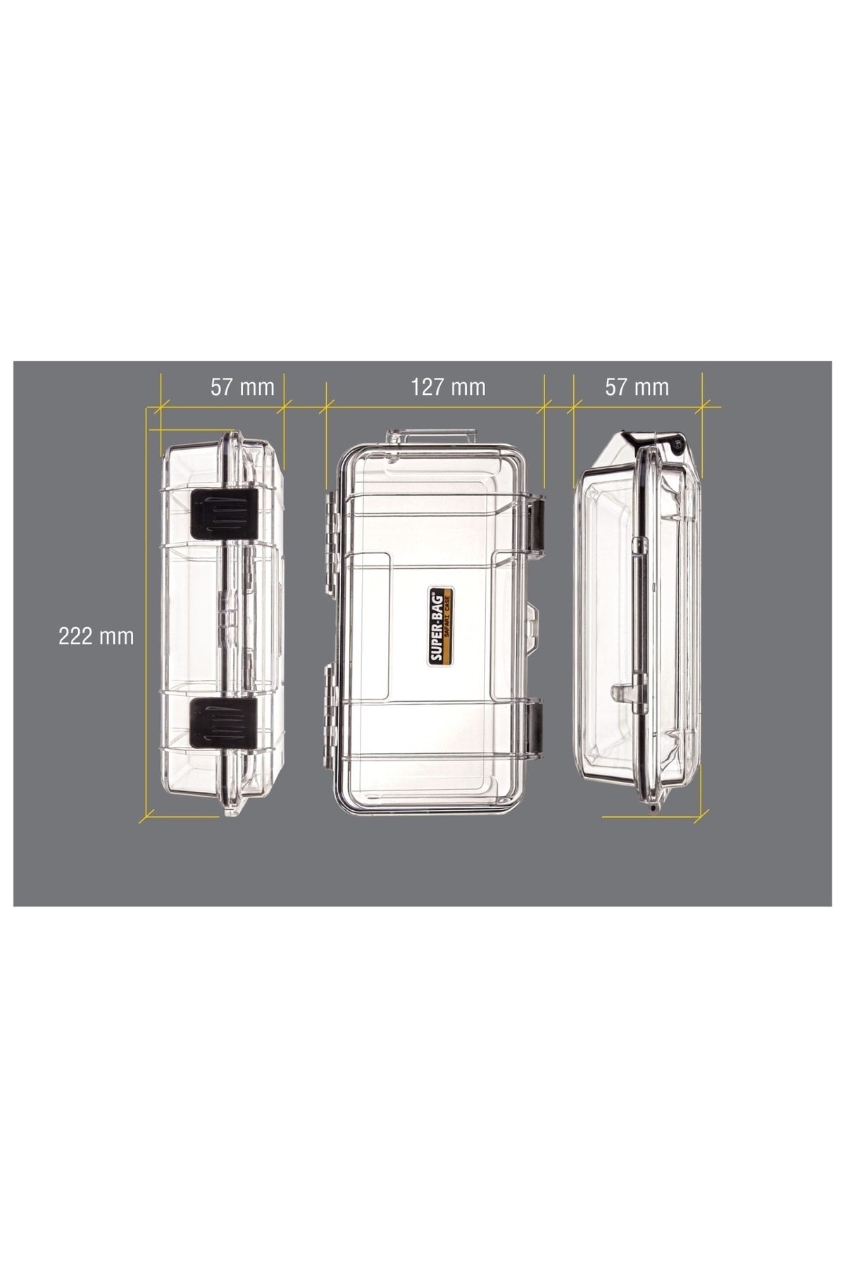 Superbag Safari Case Sf-2010 Suya Toza Dayanıklı Değerli Eşya Saklama Ve Taşıma Kutusu Büyük Süngersiz