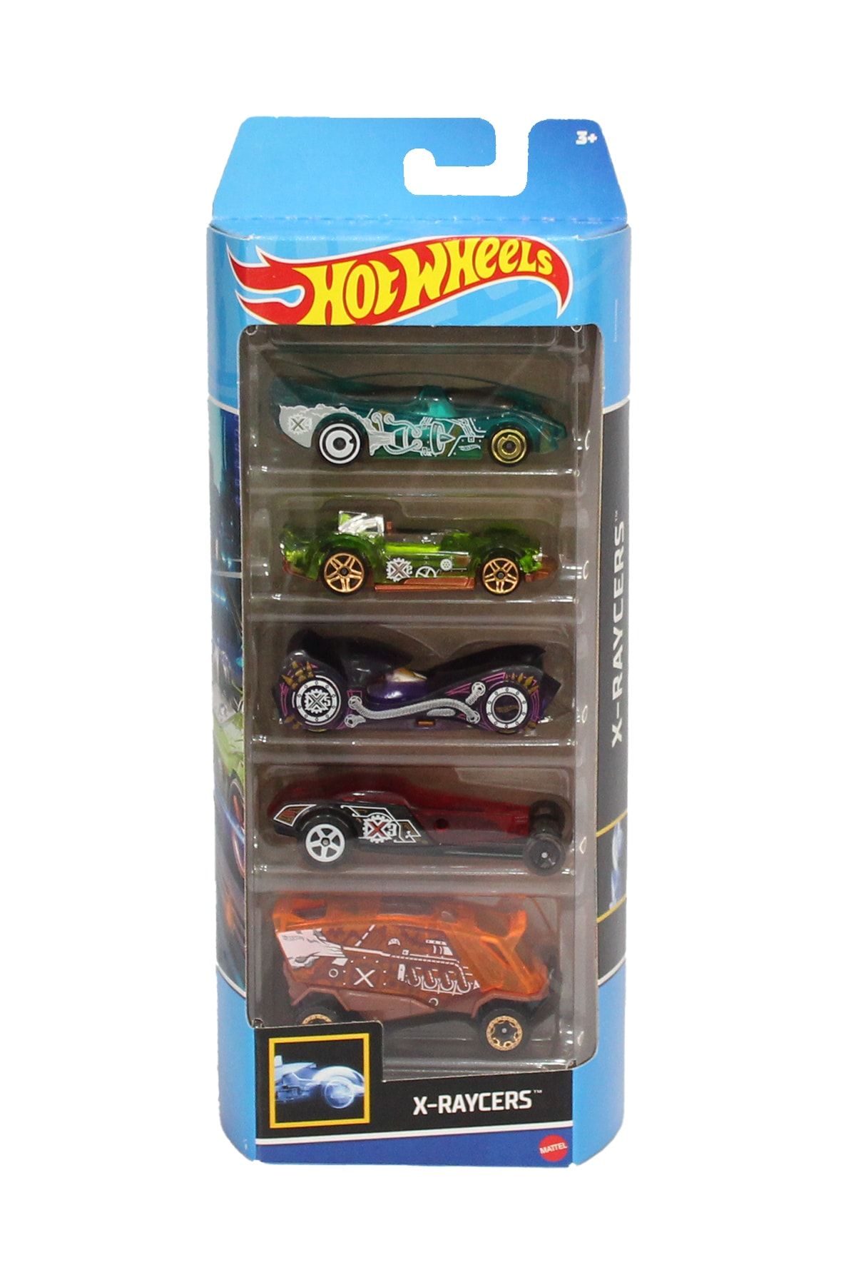 HOT WHEELS 5 li Ara lar X raycers