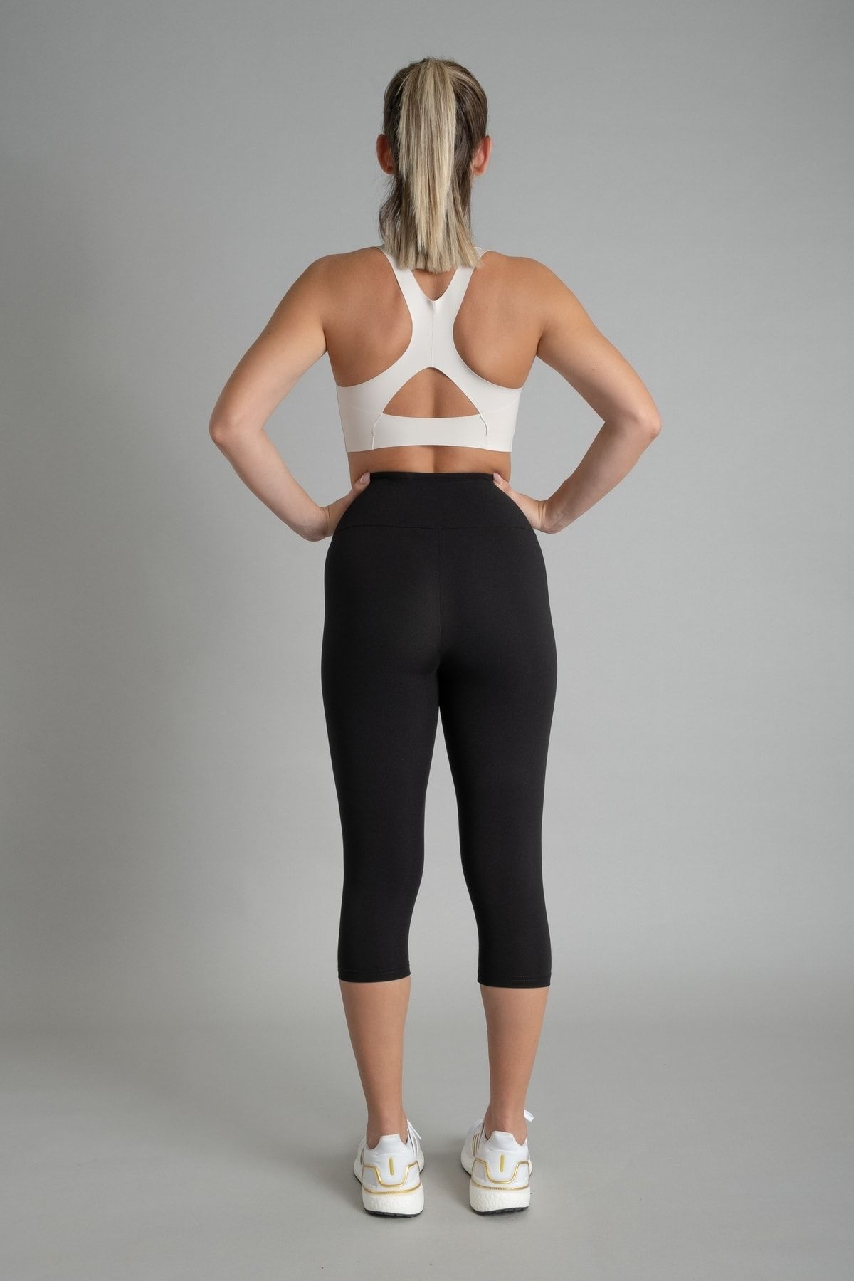 Vienfit-Women's High Waist Push Up Tights Yoga Tights Matte Black Size 7/8 4
