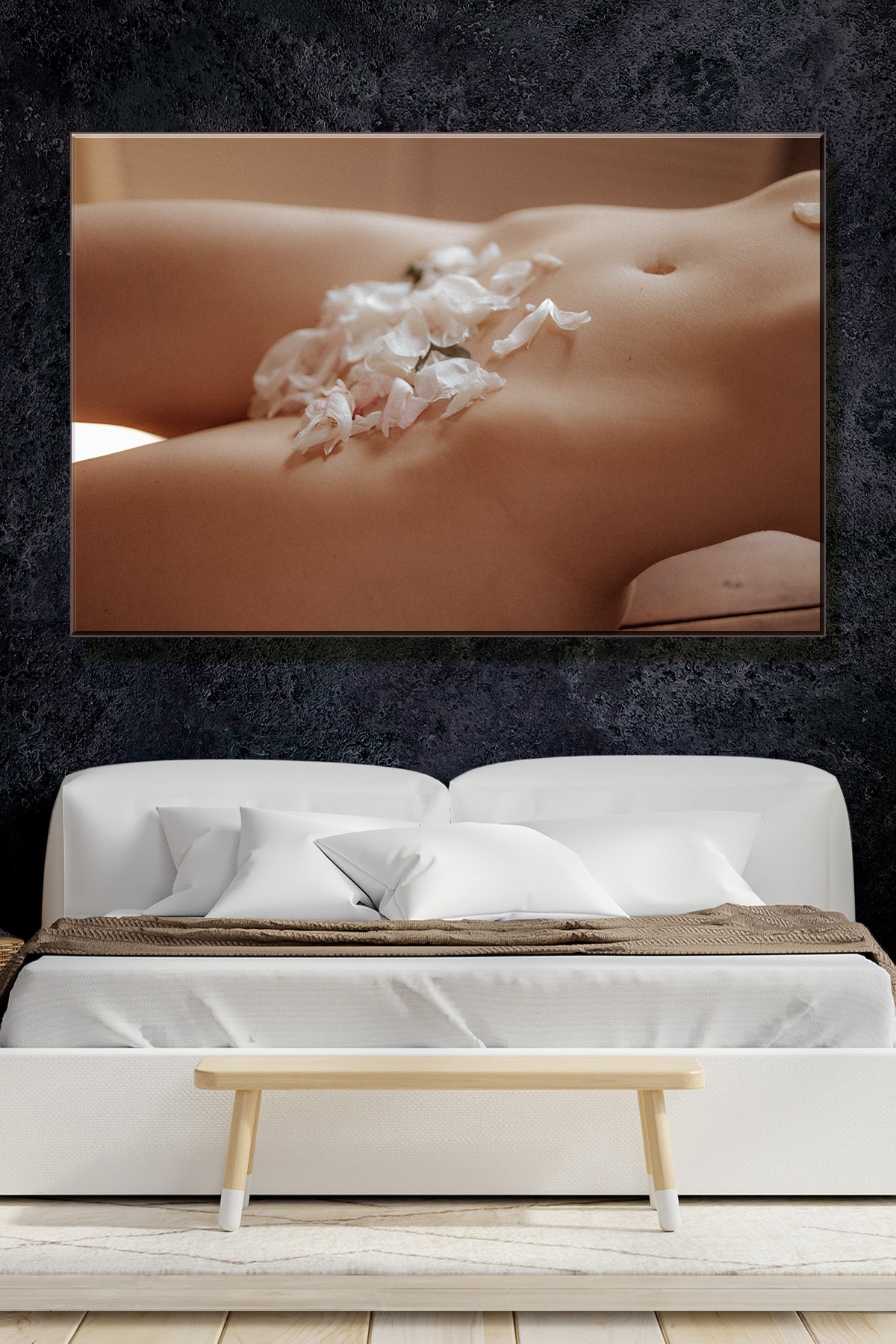 Ondört Avm Yatak Odası Nü Erotik Nude Kanvas Tablo