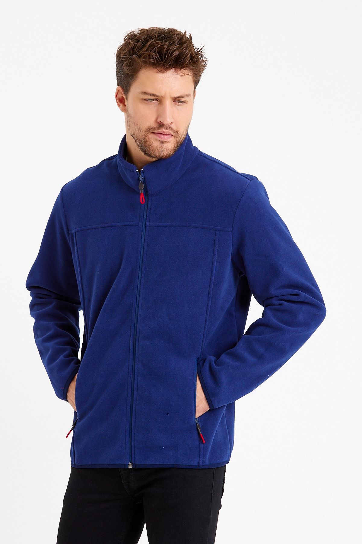 VERDONE-Men's Softshell Indigo Coat Windproof Compatible with Changing Weather Conditions 4