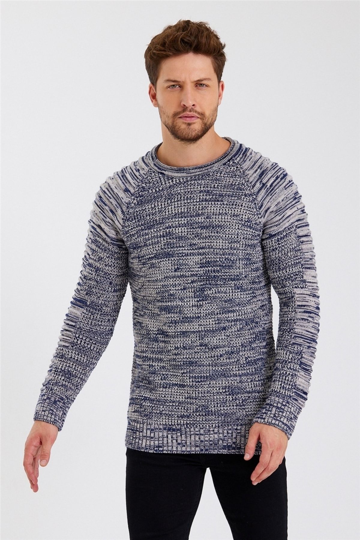 Suzaki online stripe knit