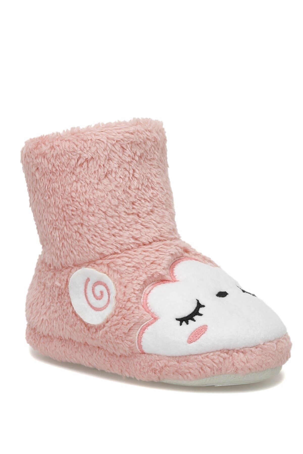 Polaris Plush Slippers Pink Flat Trendyol