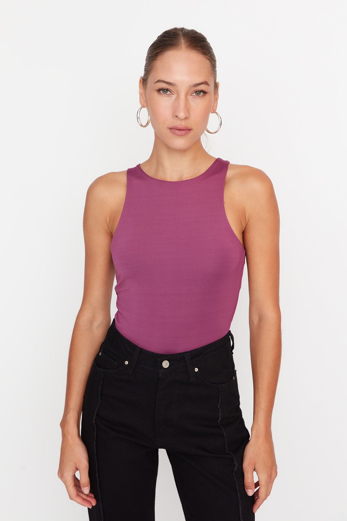 Trendyol Collection Body Lila Slim Fit