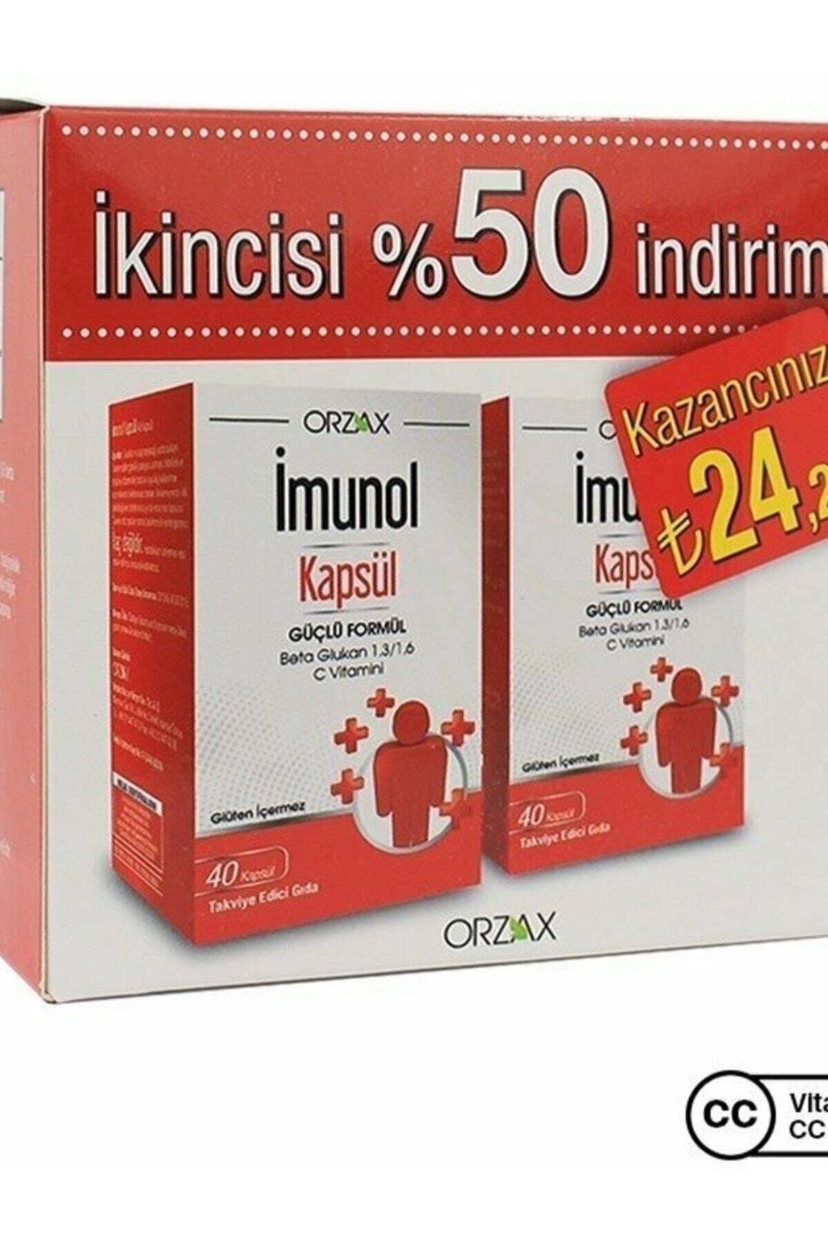 İMUNOL Imunol Beta Glukan 40 Kapsül 2'li Paket