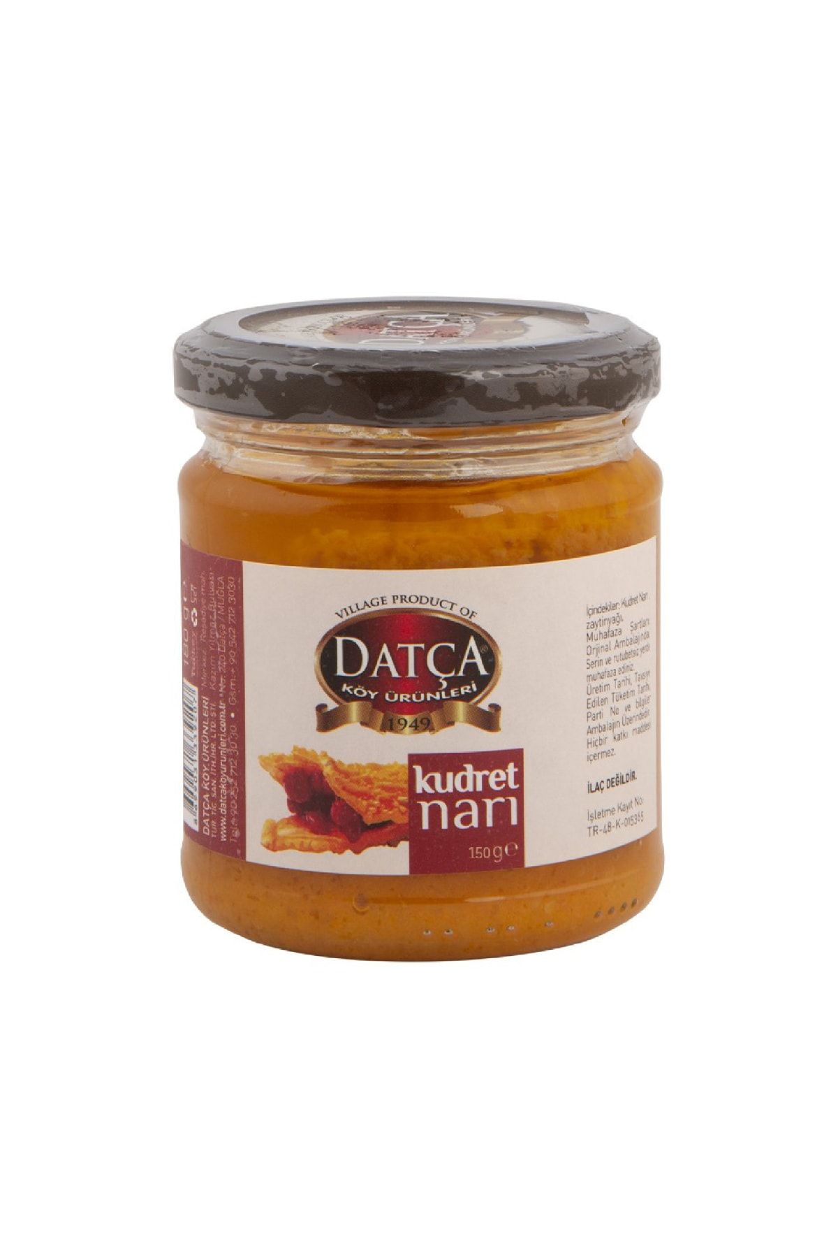Datça Köy Ürünleri 1949 Datça Kudret Narı Yağı 140 gr