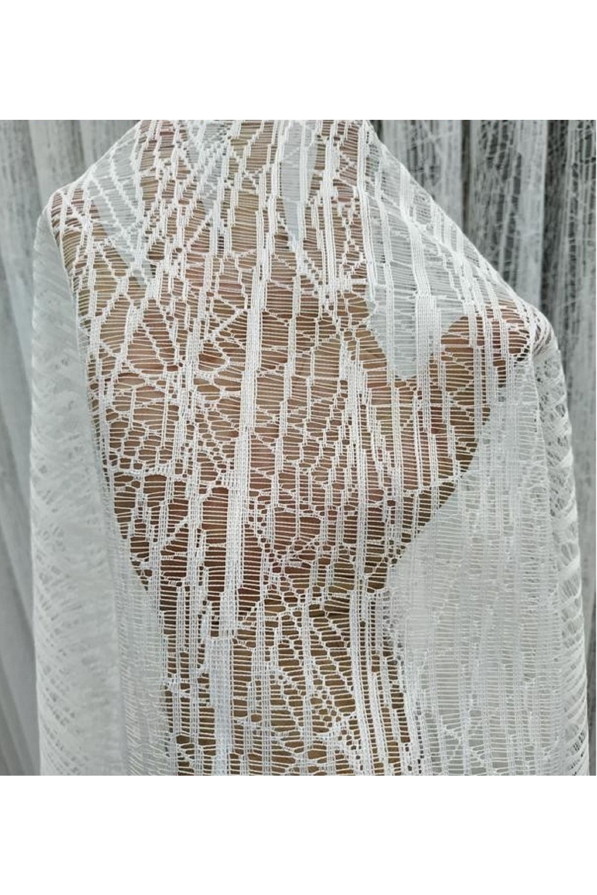 Briz Perde-Sport Patterned Glass Broken Matching Tulle Curtain Will Be Shipped on the Same Day! 1x2 Sparse Pleated 1