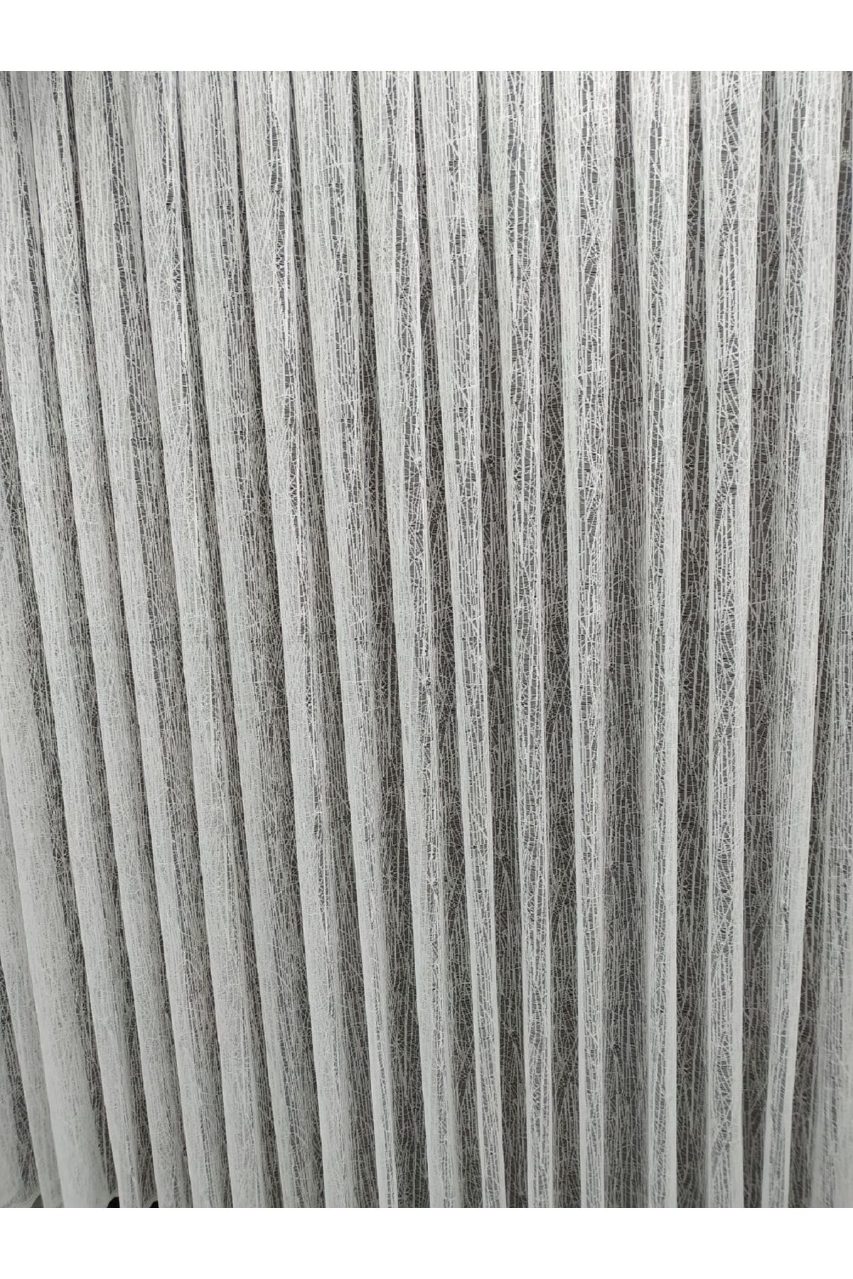 Briz Perde-Sport Patterned Glass Broken Matching Tulle Curtain Will Be Shipped on the Same Day! 1x2 Sparse Pleated 5