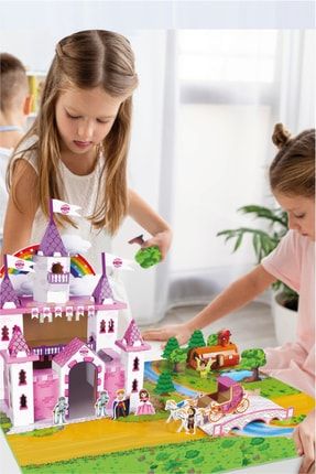 3 Boyutlu Karton Kale Ve Prenses Oyun Seti 5012