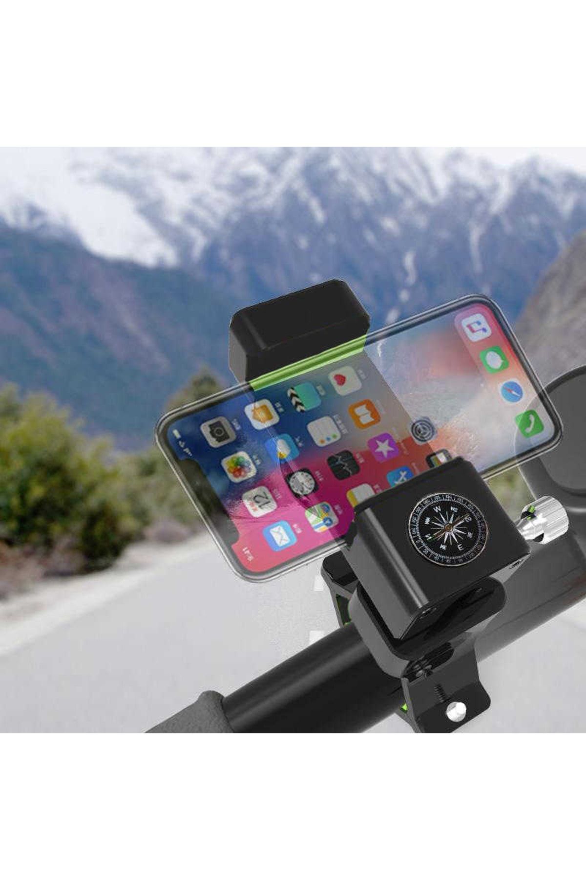 Motorcycle handlebar deals phone holder
