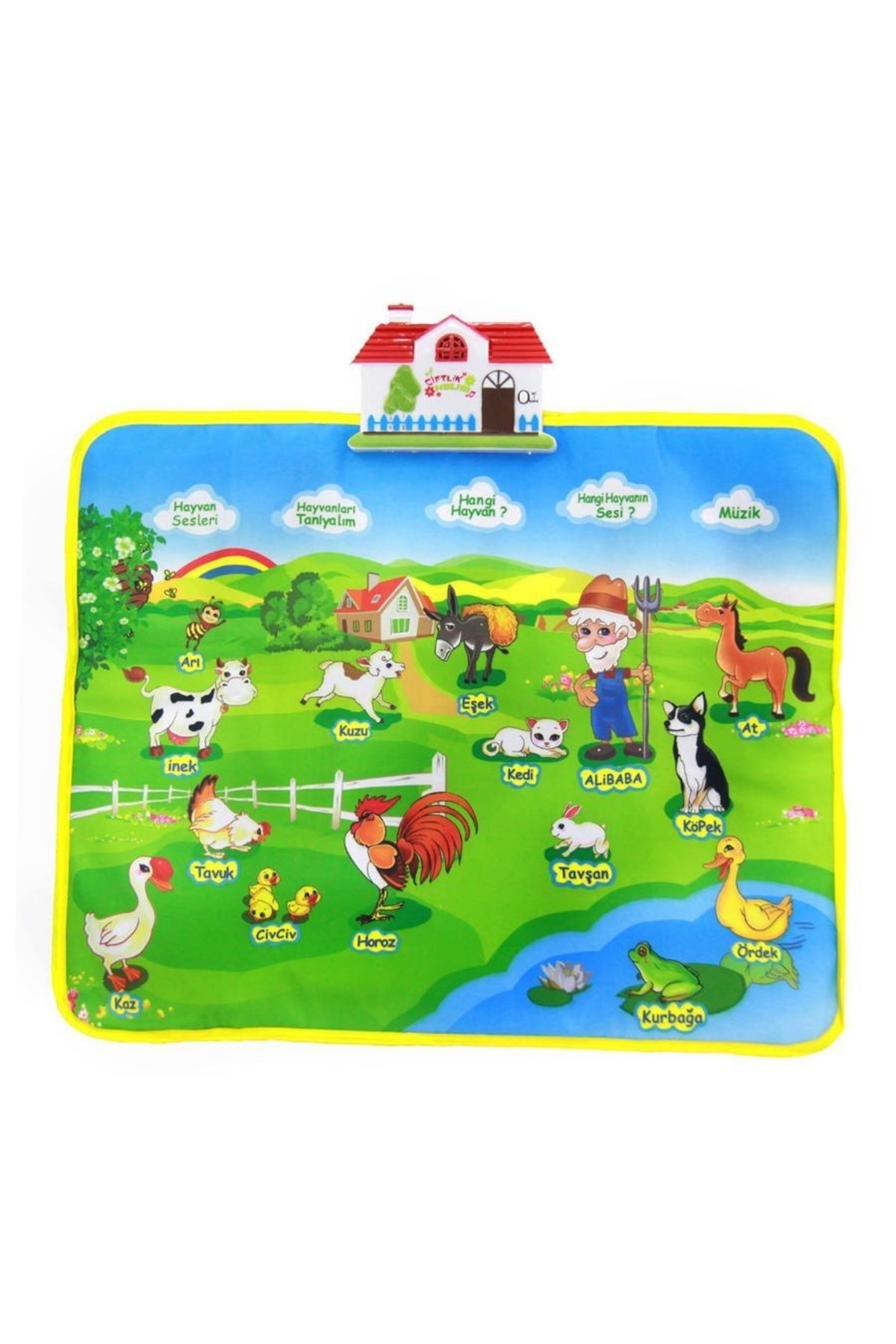 OyuncakZade Eğitici Çiftlik Oyun Halısı Müzikli Işıklı + Sevimli Kule + Eğitici Bul Tak Zeka Geliştirici Set fotoğrafı 2 (önizleme)