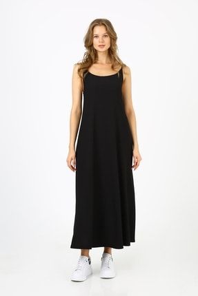 Kadın Askılı Uzun Elbise (b21-4210) B21-42100