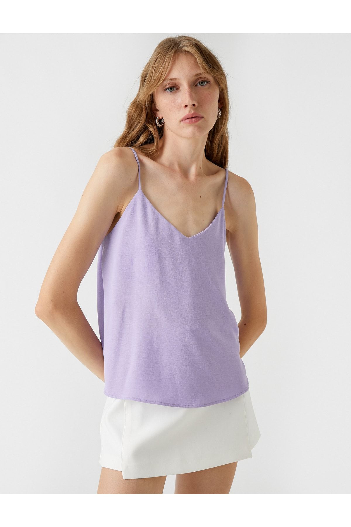 Koton Bluse Lila Regular Fit