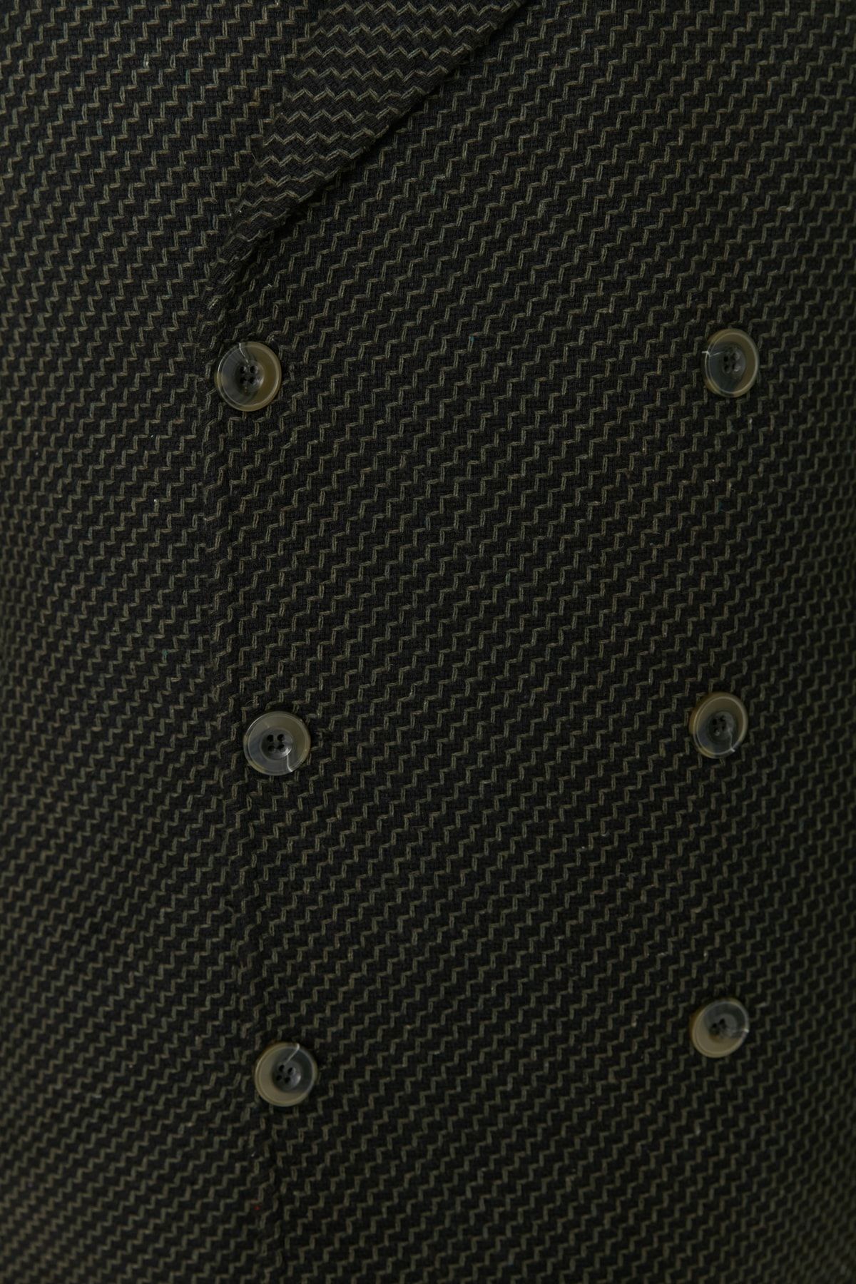 Trendyol Collection-Khaki Textured Winter Coat - Regular Fit, Double Breasted Coverage TMNAW23KB00002 3