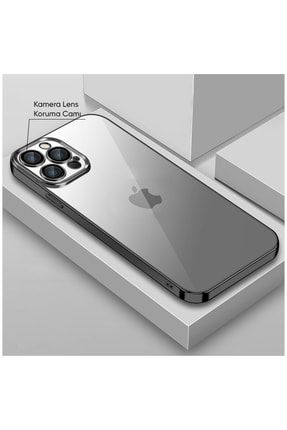 Apple Iphone 12 Pro Max Uyumlu Kılıf Live Silikon Kılıf Siyah 3579-m444