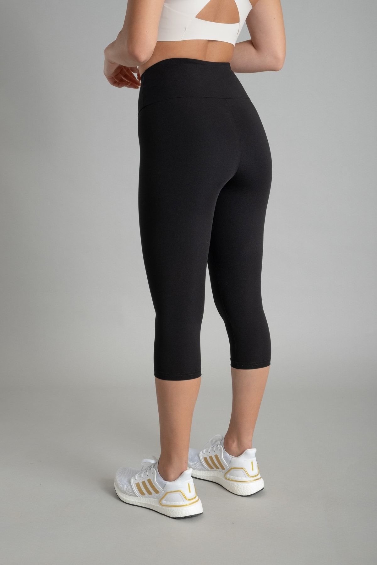 Vienfit-Women's High Waist Push Up Tights Yoga Tights Matte Black Size 7/8 3