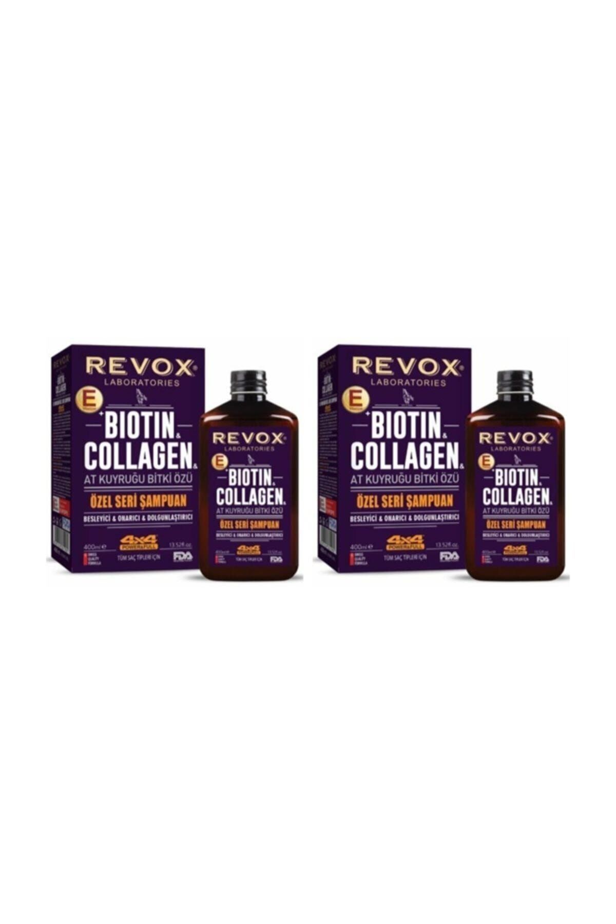 Revox-400 ml 2 Pieces Bıotın Collagen Shampoo 1