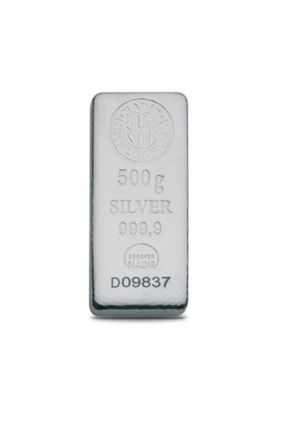 500 Gr Külçe Gümüş G-00500