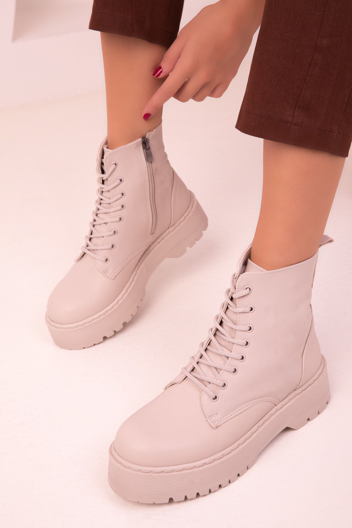 SOHO Bej Kadın Bot &amp; Bootie 17544 RN5926