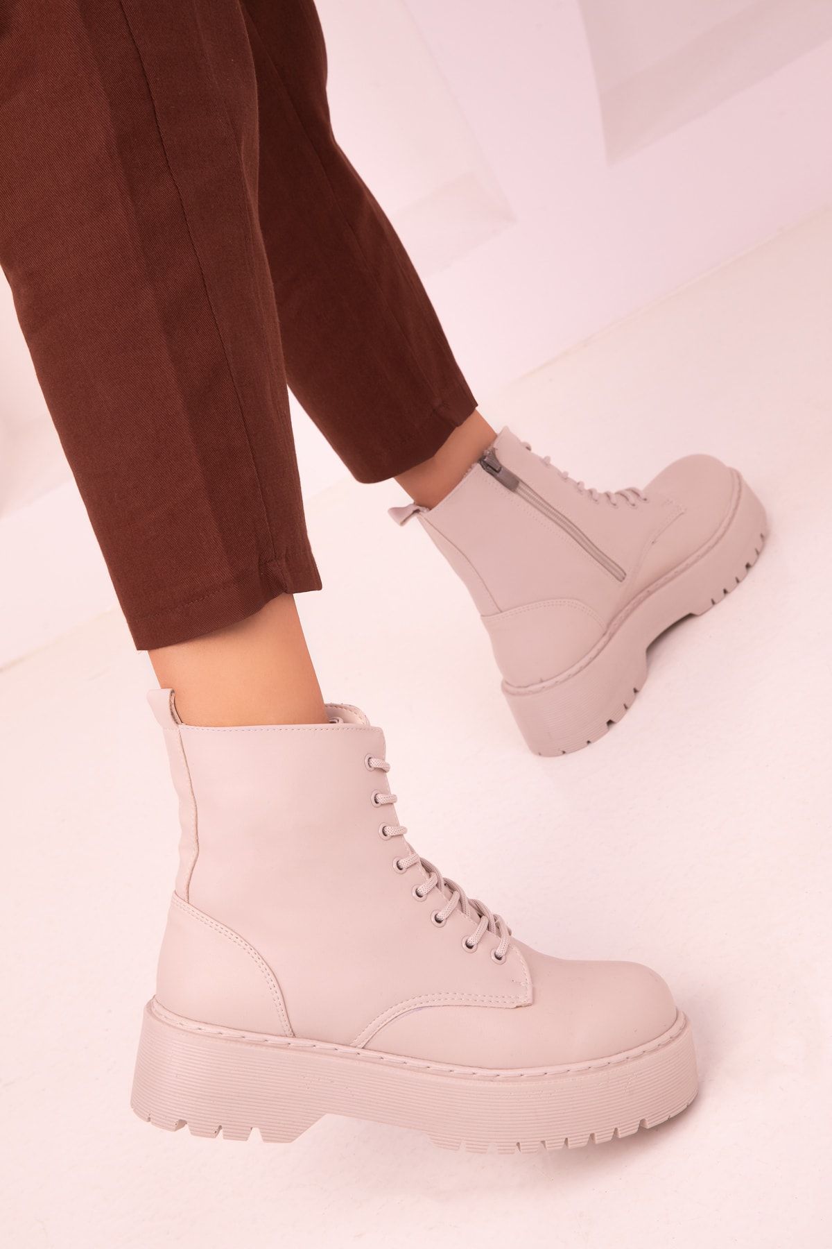 SOHO Bej Kadın Bot &amp; Bootie 17544 RN5926